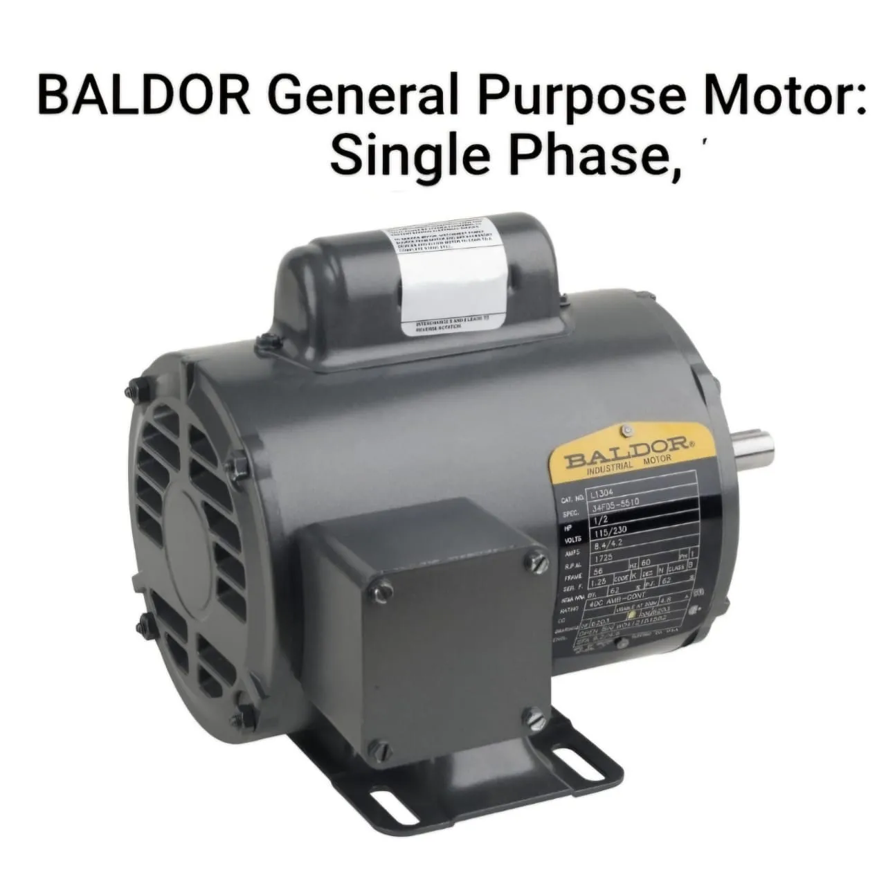 Baldor General Purpose Motor Single Phase