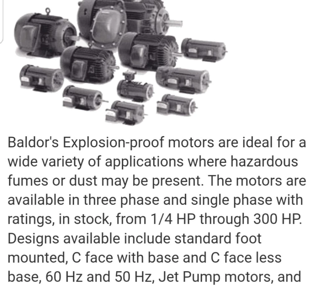 Baldor Explosion Proof AC Motors 2 d16b67c5_299e_4824_8166_2f20f0455c2e